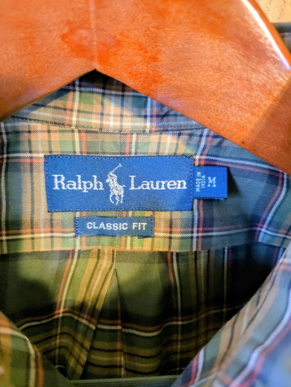 Ralph Lauren (M) Green-orange stripes - Picture 3 of 8